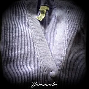 Thick Yarnworks Lilac Button Up Cardigan Sweater